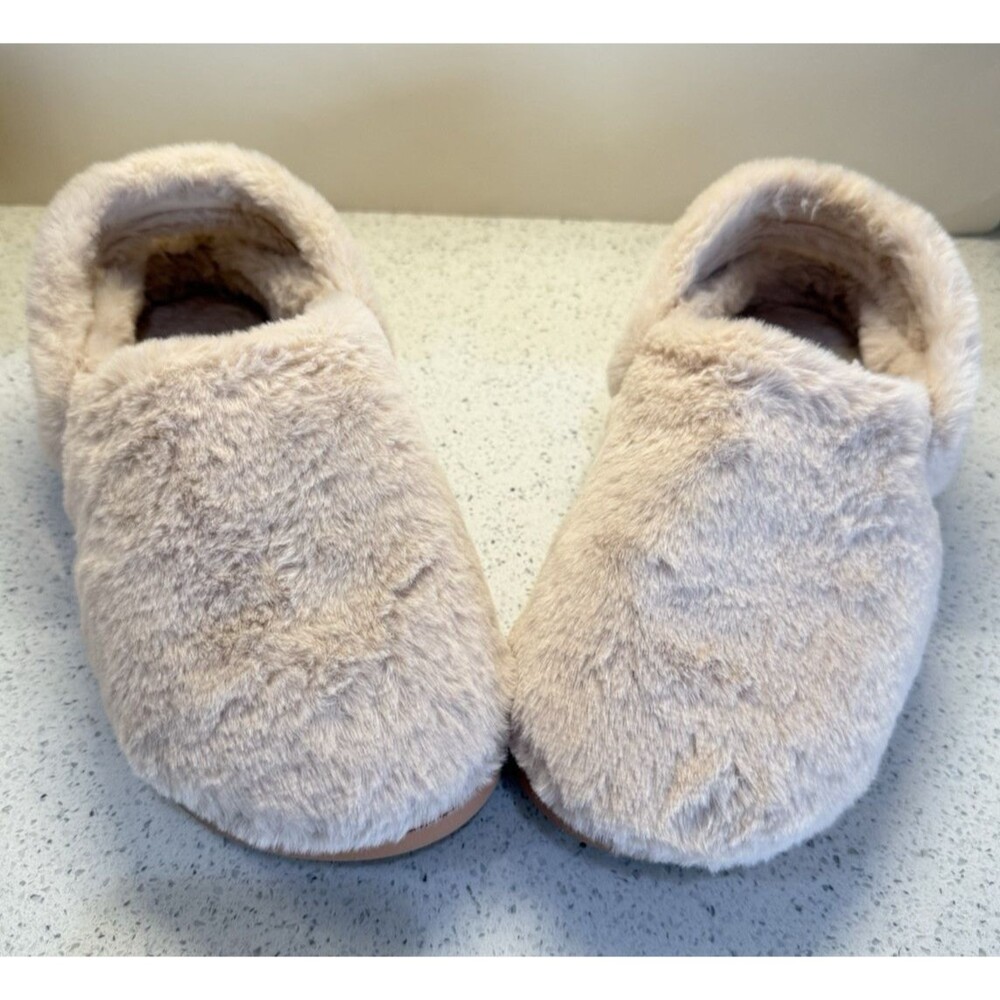Crocs Classic Cozzzy Luxe Women's Faux Fur Slip-On Slippers Pink Size 8 Shoes